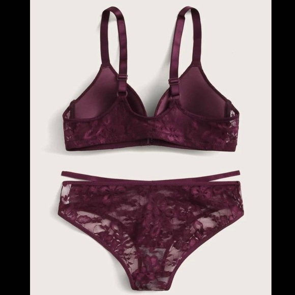 Floral Lace T-shirt Bra & Panty Set - Picture 2 of 5